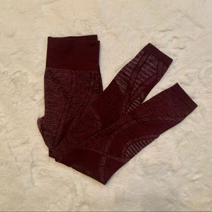 Marron leggings sz medium high stretch